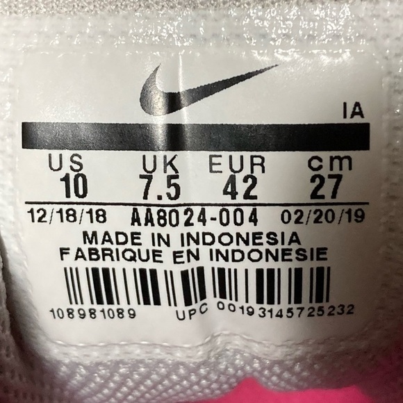 Nike Womens Platinum Zoom Prestige Tennis Athletic Sneakers Shoes Size US 10 - Picture 11 of 11